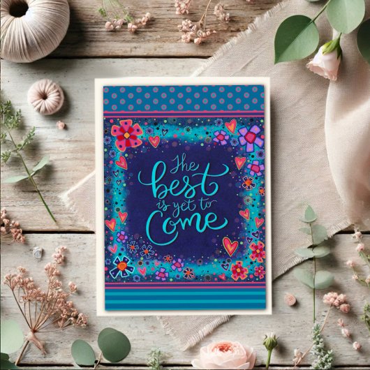 Afstuderen Best is nog te komen Modern Kleurrijk Kaart