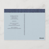 Afstuderen Bewaar de datum Modern Abstract blauw Briefkaart (Achterkant)