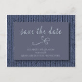 Afstuderen Bewaar de datum Modern Abstract blauw Briefkaart (Voorkant)