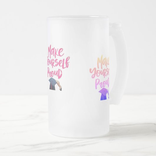 Afstuderen bierglazen mok en Stein (Voorkant rechts)