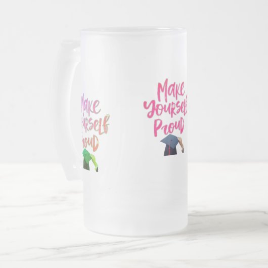 Afstuderen bierglazen mok en Stein (Voorkant links)