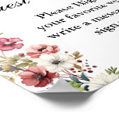 Afstuderen bijbel gastenboek teken, afstudeerfeest poster (Hoek)