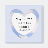 Afstuderen Bijbel Verse Christelijke Faith Light B Magneet (Voorkant)