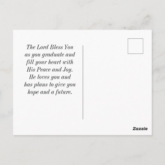 Afstuderen Bijbel Verse Proverbs 3:6 Modern ontwer Briefkaart (Achterkant)