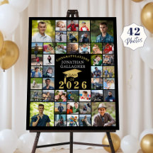 Afstuderen Black Gold Congrats 42 Photo Collage