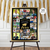 Afstuderen Black Gold Gefeliciteerd 38 Foto Collag Poster