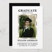 Afstuderen Black Gold Lijst klasse van het jaar | Aankondiging (Voorkant / Achterkant)