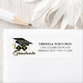 Afstuderen Black Gold Retouradres Etiket (Insitu)