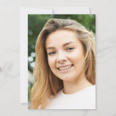 Afstuderen Black Gold Script Fotoklasse van 2025 Aankondiging (Achterkant)