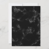 Afstuderen Black Marble Roos Script-foto Aankondiging (Achterkant)