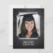 Afstuderen Black Rock met Photo Lijst Kaart (Voorkant)