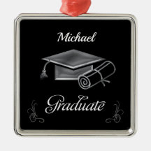 Afstuderen Black & Silver, Pet & diploma