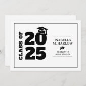 Afstuderen Black Tassel Afstuderen Bedankkaart (Voorkant / Achterkant)