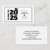 Afstuderen Black Tassel Afstuderen Naam Kaart Visitekaartje (Voorkant / Achterkant)