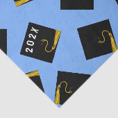 Afstuderen Blauw 2025 Tissuepapier (Detail)