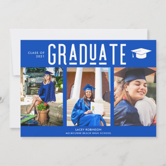 Afstuderen blauw Afstuderen Foto klasse 2021 (Voorkant)