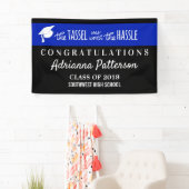 Afstuderen blauw | De Tassel was de Hassle waard Spandoek (Insitu)