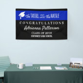 Afstuderen blauw | De Tassel was de Hassle waard Spandoek (Beurs)