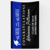 Afstuderen blauw | De Tassel was de Hassle waard Spandoek (Verticaal)