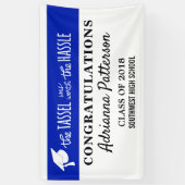 Afstuderen blauw | De Tassel was de Hassle waard Spandoek (Verticaal)