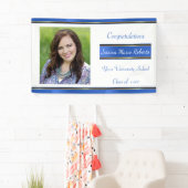 Afstuderen, Blauw, Douanefoto, Spandoek (Insitu)