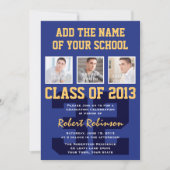 Afstuderen Blauw goud voor atleet Kaart (Voorkant)