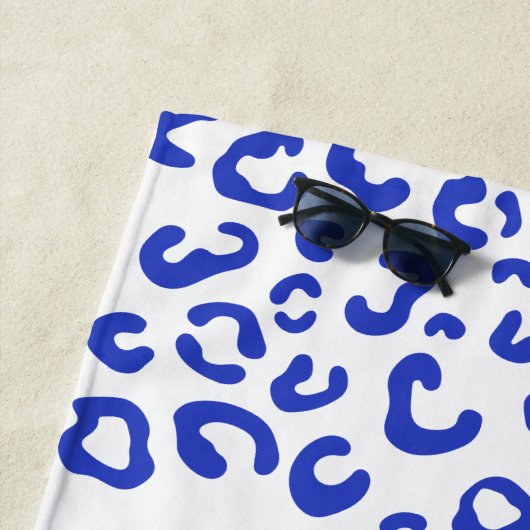 Afstuderen blauw luipaard strandlaken (In situ)