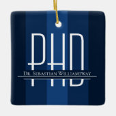 Afstuderen blauw PhD-Afstuderen Keramisch Ornament (Voorkant)
