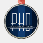 Afstuderen blauw PhD-Afstuderen Keramisch Ornament (Voorkant)