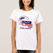 Afstuderen Blauw Rood Wit Afstuderen Tri-Blend Shi T-shirt (Voorkant)