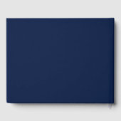 Afstuderen blauw wit naamplaatje gastenboek (Achterkant)