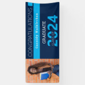 Afstuderen blauwe Afstuderen banner (Verticaal)