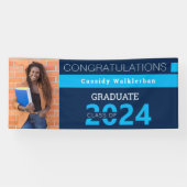 Afstuderen blauwe Afstuderen banner (Horizontaal)