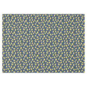 Afstuderen Blauwe en Gouden Petten in de Lucht Tafelkleed (Voorkant (Horizontaal))