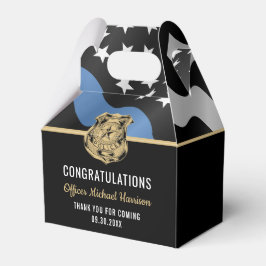 Afstuderen Blauwe Lijn Vlag van politieacademie Bedankdoosjes