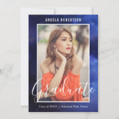 Afstuderen Blauwe Nebula Ruimte Stijlvolle moderne (Voorkant)