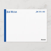 Afstuderen Blauwe Partij Woorden van advies Briefkaart (Achterkant)