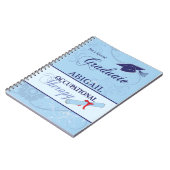 Afstuderen Blauwe Zijlen, Verticaal Gift Notitieboek (Linkerzijde)