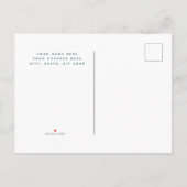 Afstuderen Blauwgroen Grijs Briefkaart (Achterkant)