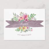 Afstuderen bloem sparen de Datum Briefkaart (Voorkant)