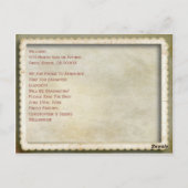   Afstuderen Bloemen sparen de Datum Briefkaart (Achterkant)