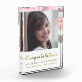 Afstuderen Bloemen Waterverf met Foto en Naam