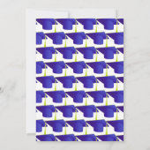 Afstuderen Blue Afstudeerder Pet Diploma Confetti  Kaart (Achterkant)