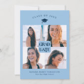 Afstuderen Blue Box Afstuderen aankondiging (Voorkant)