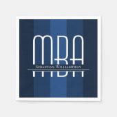 Afstuderen Blue MBA afstudeerfeest Servet (Voorkant)
