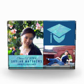Afstuderen Blue Opal Chic Trendy Keepomwille Fotoblokken (Voorkant)