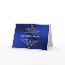 Afstuderen Blue Silver Gefeliciteerd