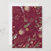 Afstuderen boeg 1 foto botanisch modern aankondiging (Achterkant)