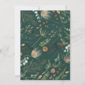 Afstuderen boeg 1 foto groene botanische moderne a aankondiging (Achterkant)