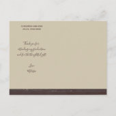 Afstuderen Boho Rustic Foto Dank je wel Aankondigingskaart (Achterkant)